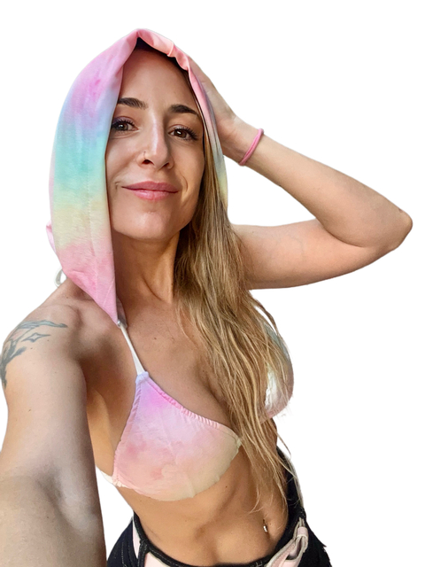 Top Capucha Acuarela