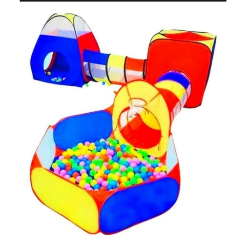 Toca Barraca Infantil 5 Em 1 Com Tunel + Cesta + Piscina - comprar online