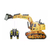 Trator Escavadeira Power Truck Com Controle Remoto E Bateria Reserva - comprar online