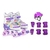 Patins Quad Roller Arco Iris Rainbowstars com LED em todas as rodinhas + KIT PROTEÇÃO!!! - loja online