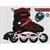 Patins Roller Inline Ajustável Com Luz De Led Com OU SEM Kit Proteção Várias Cores E Tamanhos Promoção - Sultão Shop