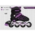 Imagem do Patins Roller Inline Ajustável Com Luz De Led Com OU SEM Kit Proteção Várias Cores E Tamanhos Promoção
