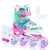 Patins Roller Inline Ajustável Com Luz De Led Com OU SEM Kit Proteção Várias Cores E Tamanhos Promoção - comprar online