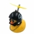 Patinho Jack da Zueira (Com Led) + acessórios - Pato de Borracha Decora Bike Moto