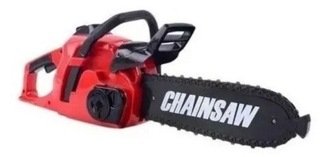 Motosserra Brinquedo Infantil Com Som e Corrente Giratória 40cm