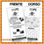 Volantes papel común 9x21cm BYN Doble faz