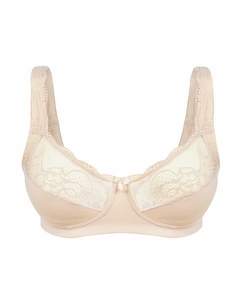 Corpiño Deville confeccionado con tricot de lycra liso y puntillas de lycra. Cod.: 496