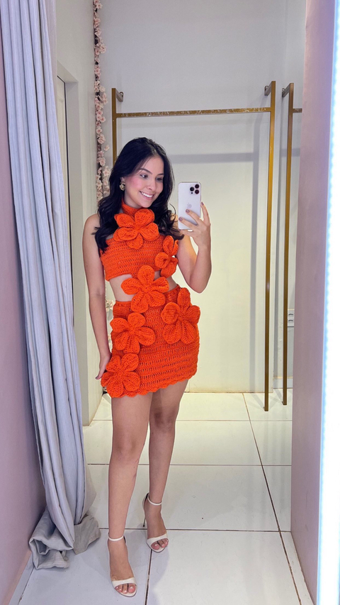 Vestido Crochê