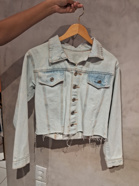 Jaqueta Jeans com strass