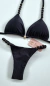Conjunto de biquíni cortininha alça bolinha Preto - comprar online