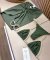 Conjunto de biquíni cortininha Fita Verde militar - comprar online