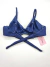 Conjunto de biquíni Aro curvado Azul marinho na internet