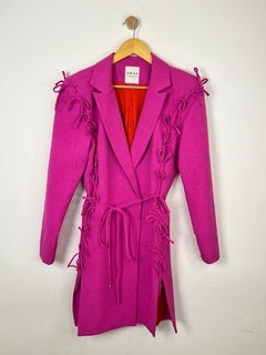 Vestido Blazer Amarrações Rosa - @toodisponivel