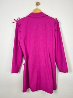 Vestido Blazer Amarrações Rosa na internet