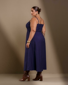 Vestido Midi Azul - loja online