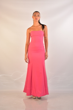 Vestido strappless - Rosa en internet