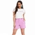 Shorts Alfaiataria Lilás e OffWhite - Elis