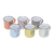 Conjunto 6 Canecas Bon Gourmet Motive Cerâmica Colorida 130ml