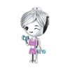 Berloque Menina Fitness Prata 925