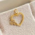 Pingente Coração com Menina Ouro 18k ref653