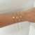 Pulseira Medalha 0,8mm Ouro 18k ref 2639 - comprar online