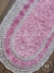 Tapete de croche Trento felpudo rosa e cinza gelo - loja online