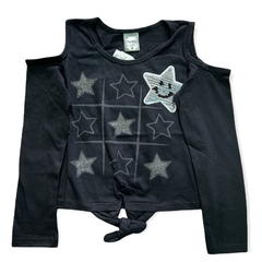 Camiseta de Manga Comprida Feminina - Kely&Kety