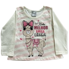 Camiseta de Manga Comprida Feminina - Kely&Kety