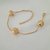 Pulseira de bolinhas foscas com detalhe frisado folheada a ouro 18k - comprar online