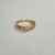 Anel de falange ondulado e com pedrinha folheado a ouro 18k - comprar online