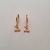 Brinco de argolinha fechada com pingente de duas cerejinhas folheado a ouro 18k - comprar online