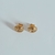 Brinco circular espiral pequeno folheado a ouro 18k na internet