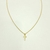 Colar com pingente de cruz folheado a ouro 18k - comprar online