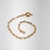 Pulseira de elos lisos e achatados com corrente cartier folheada a ouro 18k - comprar online