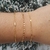 Pulseira de bolinhas amassadas folheada a ouro 18k - comprar online