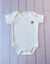 Body americano liso manga corta marfil