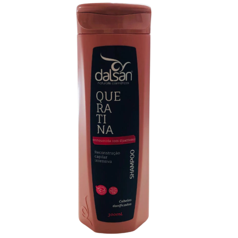 Shampoo Queratina Dalsan 300ml Cabelos Danificados
