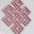 Geometría Sagrada Amor infinito o Nudo místico color rosa 20 cm