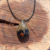 Dije Gota con punta cristal y Turmalina Negra - comprar online