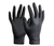 Par de guantes negros de nitrilo