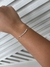 Pulseira Veneziana Plaquinha Cravejada - Prata 925 - comprar online