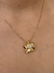 Colar com Flor - Banho Ouro na internet