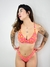 BIQUÍNI BAHAMAS MERYL ONÇA LARANJA E PINK - Bruna Tisani Boutique