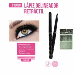 LAPIZ DELINEADOR BLANCO Y NEGRO CON SACAPUNTAS