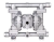 BOMBA DE DUPLO DIAFRAGMA PNEUMATICA 3/4" (ALUMINIO) - METALICFLOW PX05 SANTOPRENE/TEFLON na internet