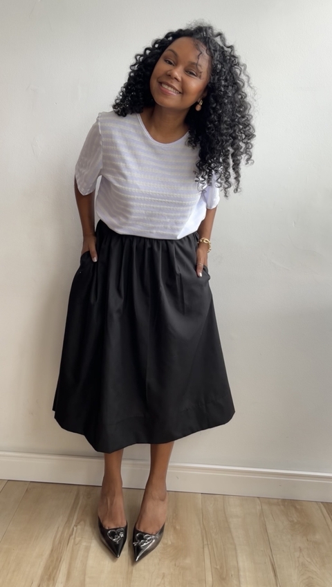 Camiseta em malha de algodão vitória - comprar online