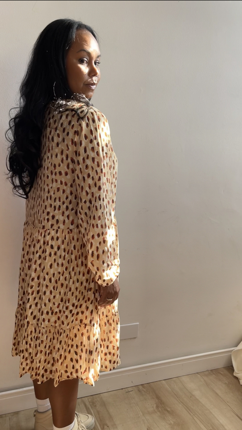 Vestido animal print Fran - comprar online