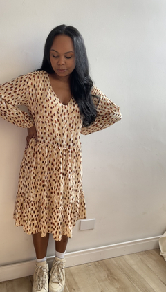 Vestido animal print Fran - loja online