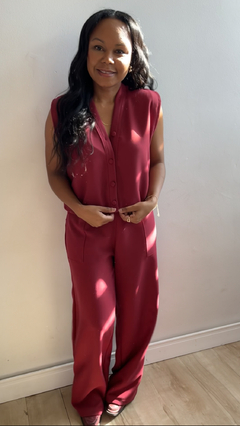 Conjunto de blusa e calça pantalona Helena - loja online