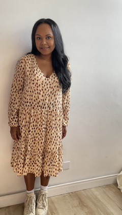 Vestido animal print Fran na internet